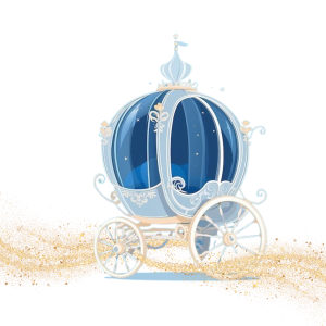 invitacion-digital-XV-disney-classic-imagen-carroza-cenicienta-con-flujo-dorado