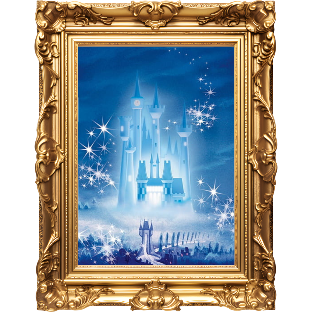 invitacion-digital-XV-disney-classic-imagen-marco-dorado-con-castillo