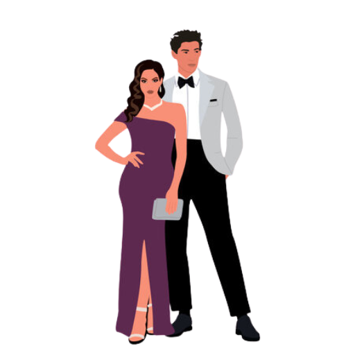 invitacion-digital-XV-hapy-pink-icono-colores-pareja-vestido-de-gala