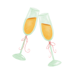 invitacion-digital-boda-golden-blue-imagen-copas-champagne-brindando-con-liston-rojo-a-color