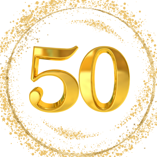 invitacion-digital-cumple-black-and-gold-numero-50-color-dorado-con-circunferencia