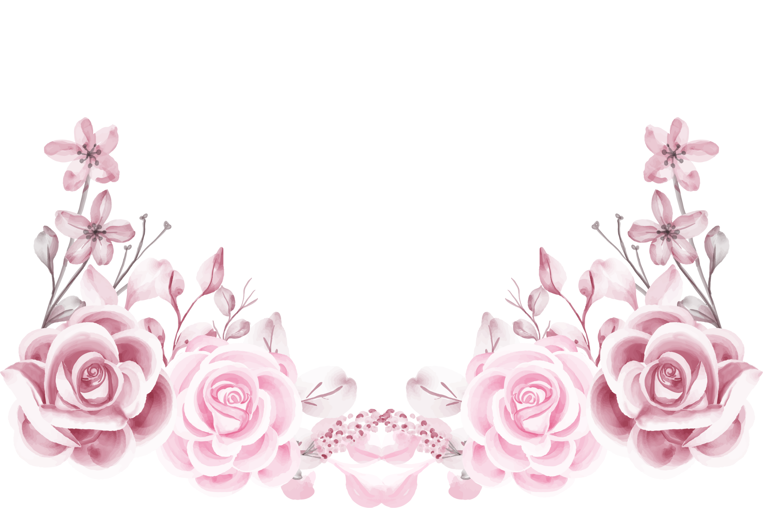 invitacion-digital-boda-rose-pink-rosas-horizontales-marco-inferior