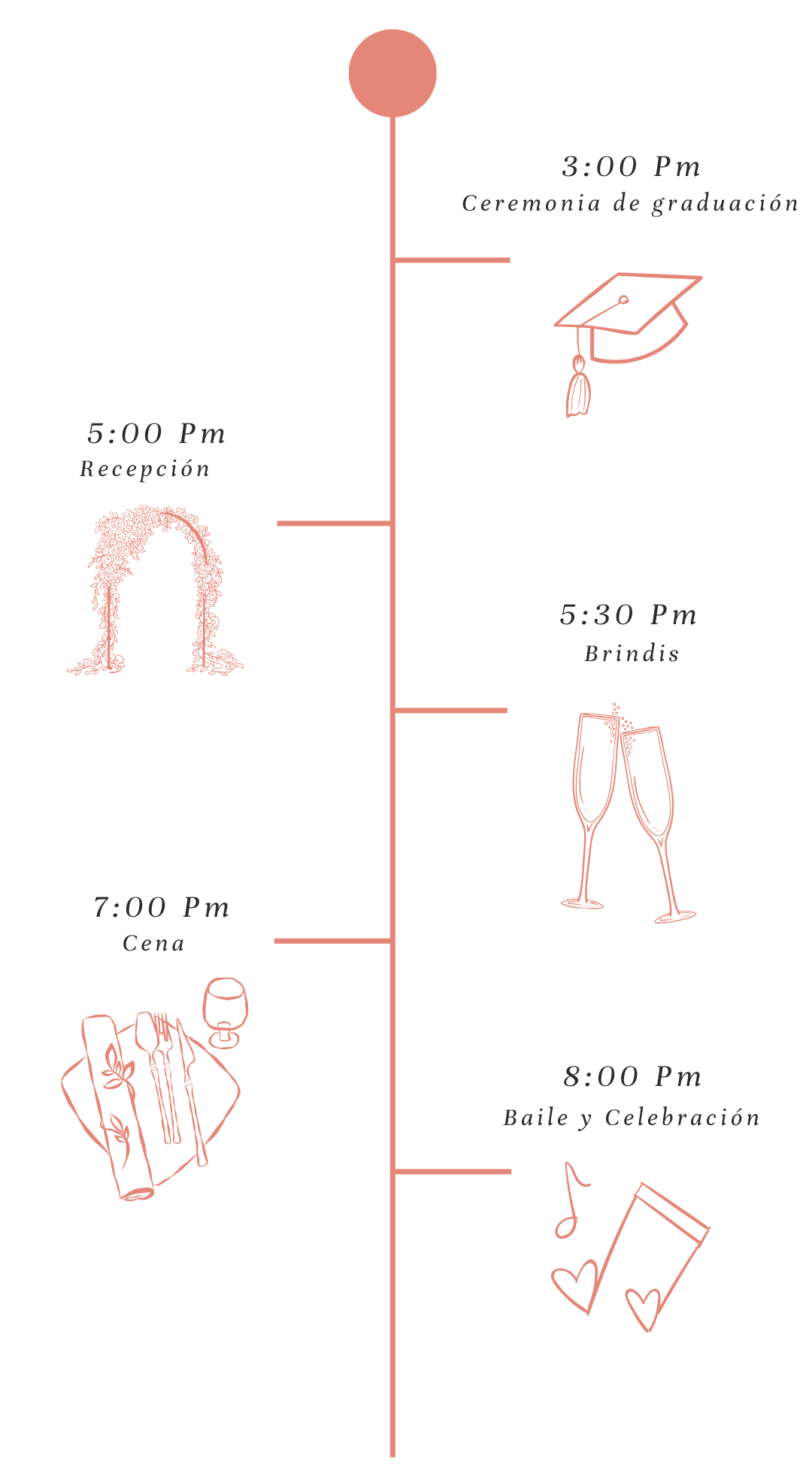 invitacion-digital-gradua-sweet-rose-itinerario-vertical-rosa-con-iconos-y-horario