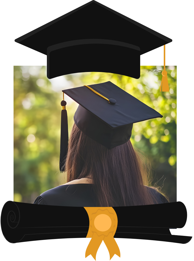 invitacion-digital-gradua-vintage-elegant-fotografia-mujer-con-birrete-diseno-superior-birrete-negro-inferior-diploma