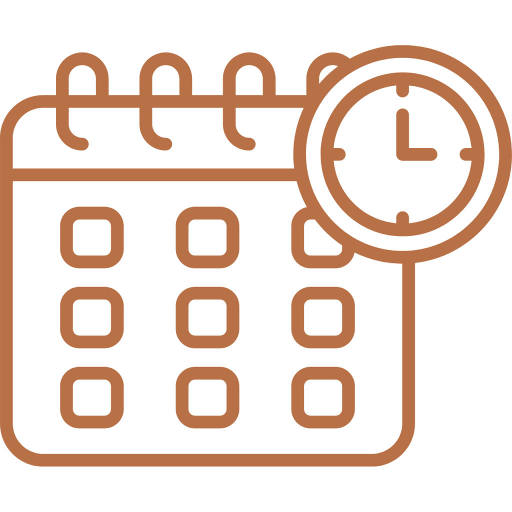invitacion-digital-gradua-medicine-graduation-icono-bronce-calendario-y-reloj-fondo-transparente