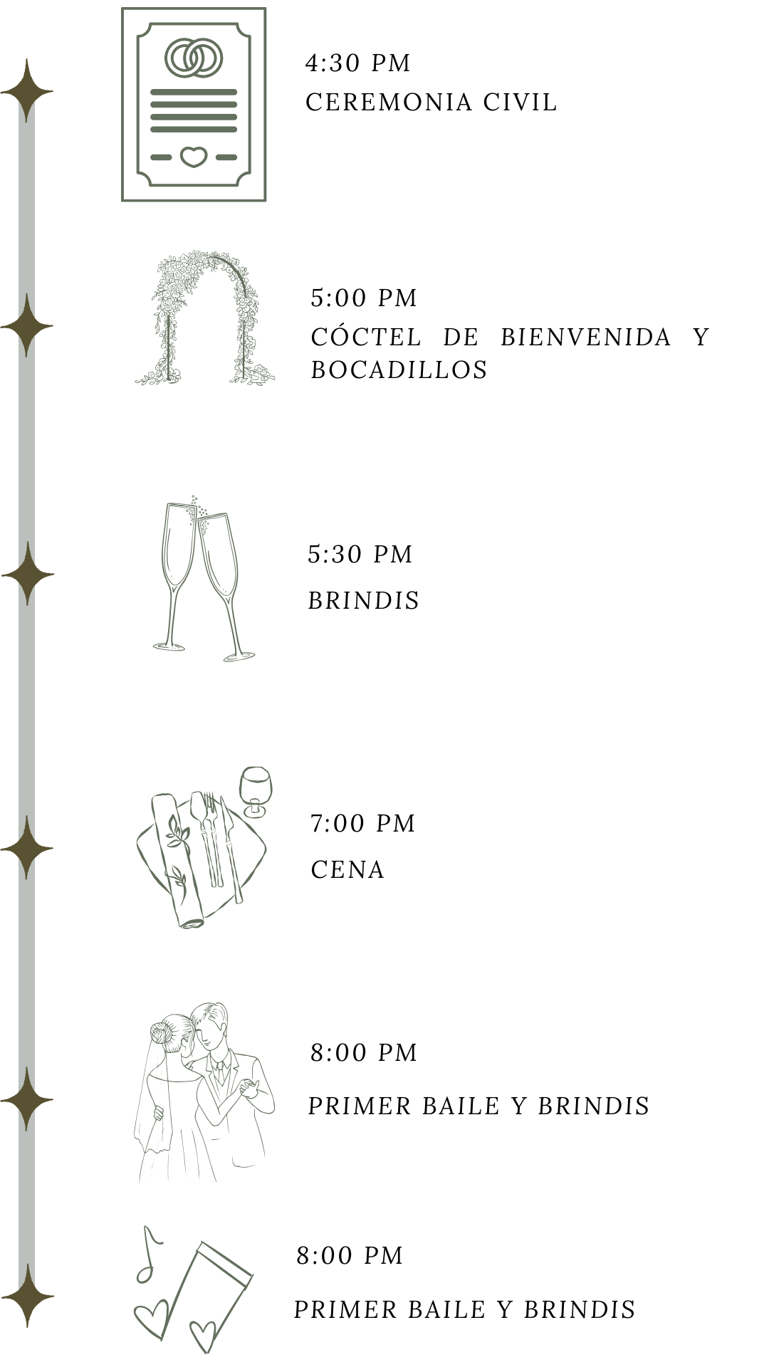 invitacion-digital-boda-magic-garden-diseno-cronograma-itinerario-vertical-verde-con-iconos