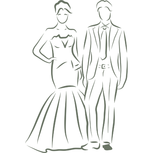 invitacion-digital-boda-magic-garden-diseno-pareja-trazo-verde-hombre-con-traje-mujer-con-vestido