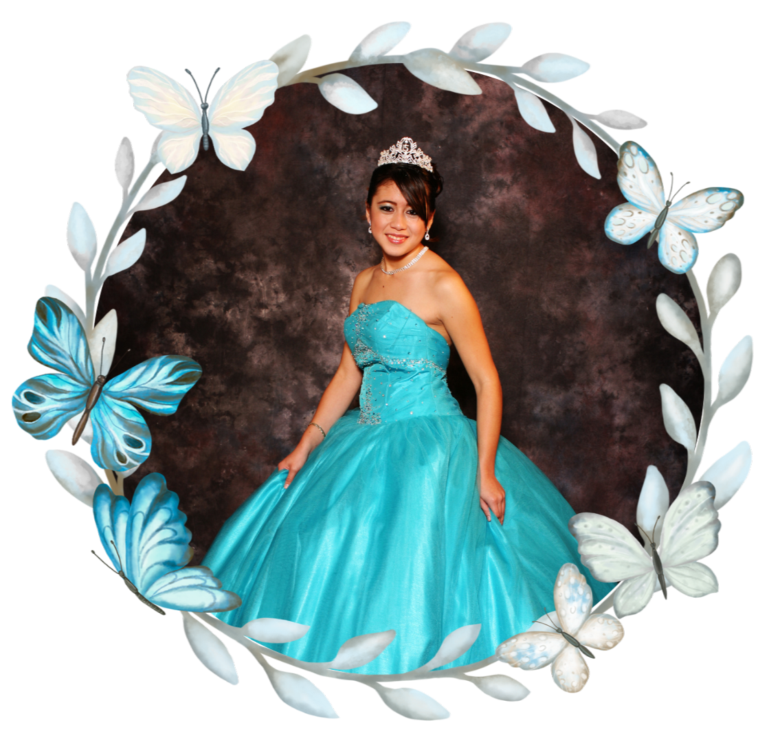 invitacion-digital-XV-princesa-mariposa-fotografia-circular-quinceanera-marco-mariposas-3