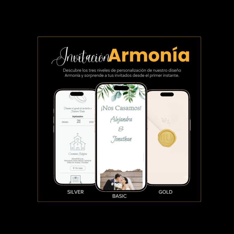 Invitación Armonia