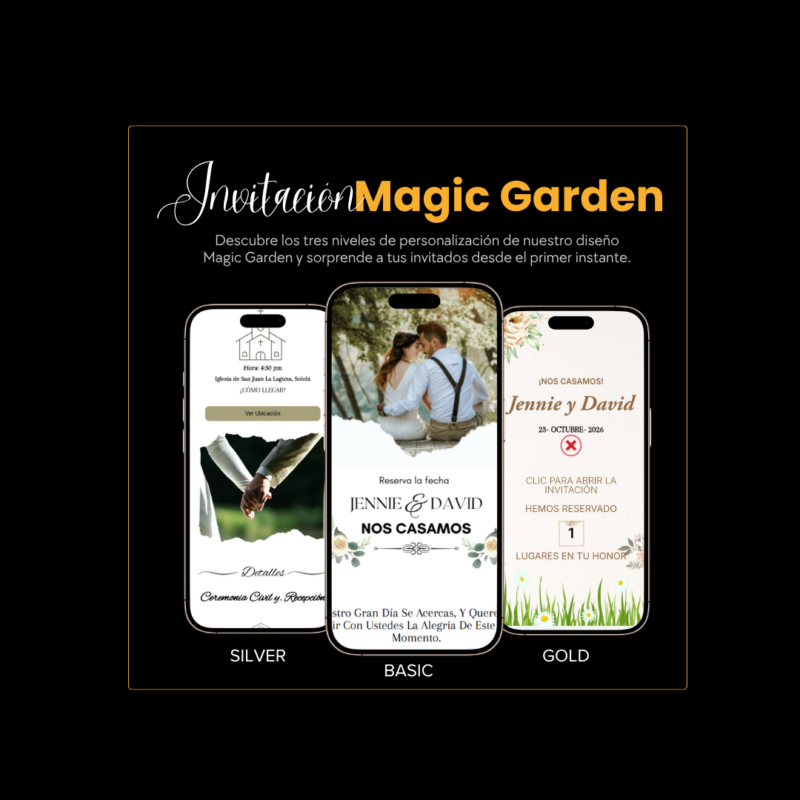 Invitación Magic Garden