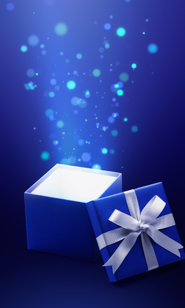 invitacion-digital-cumple-blue-dance-imagen-regalo-azul-abierto-con-luz-liston-mona-color-blanco